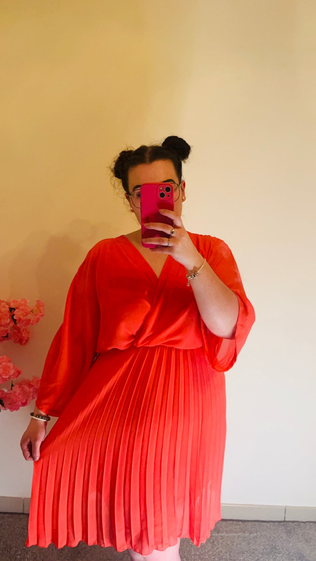 Robe plissée midi sale