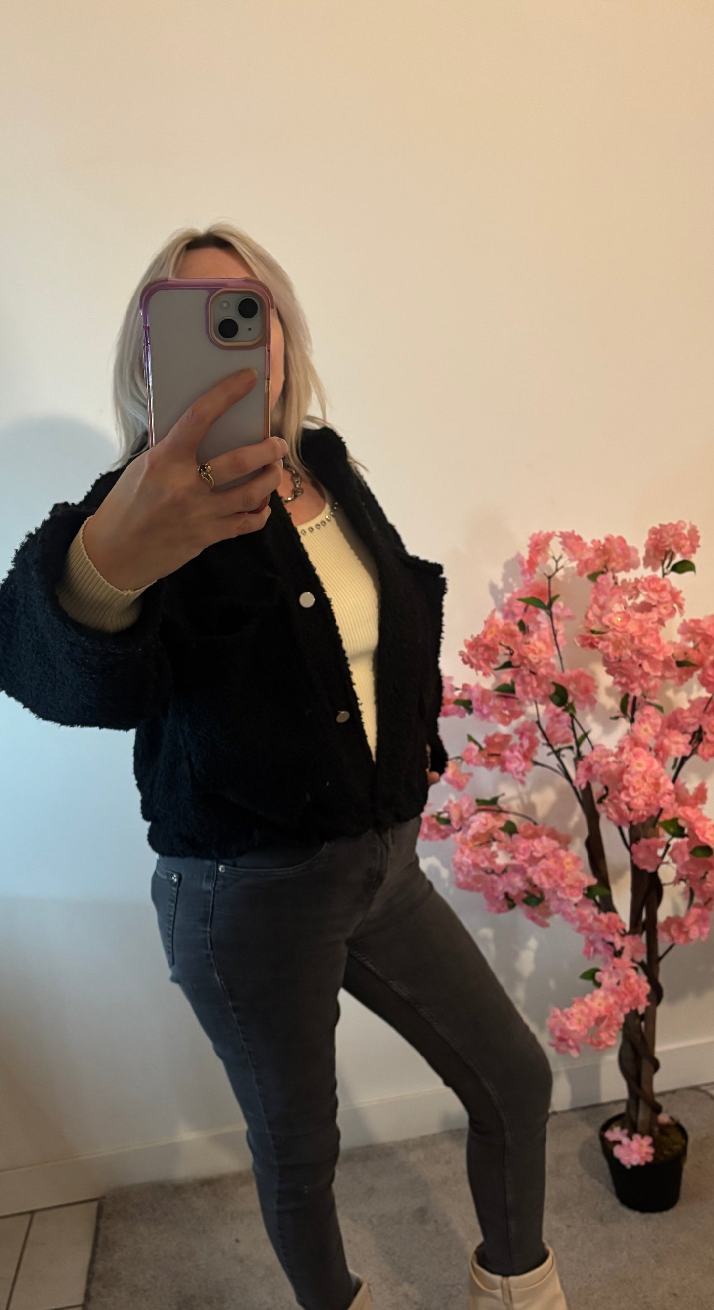 Veste courte noir