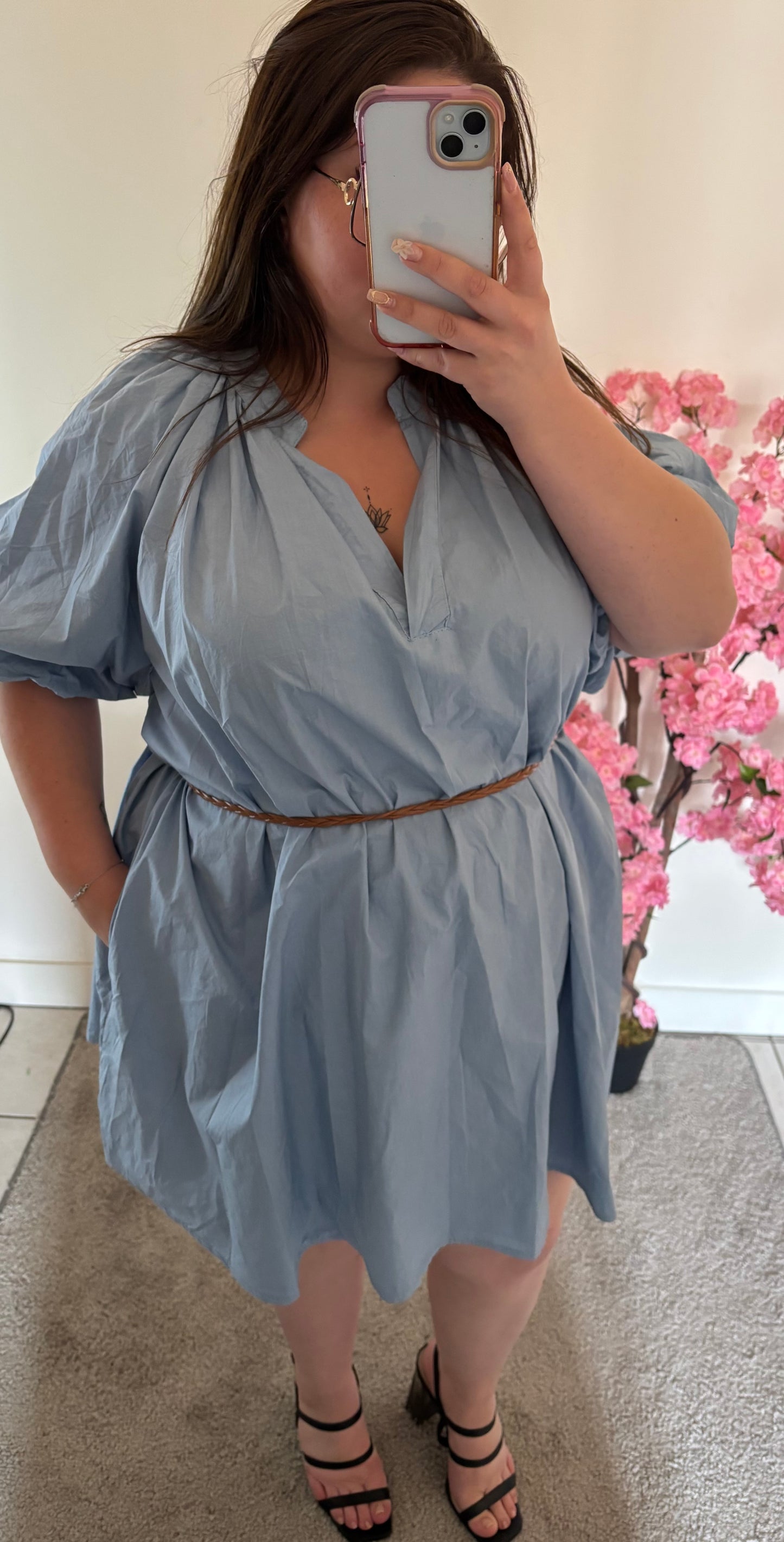 Robe courte jaune