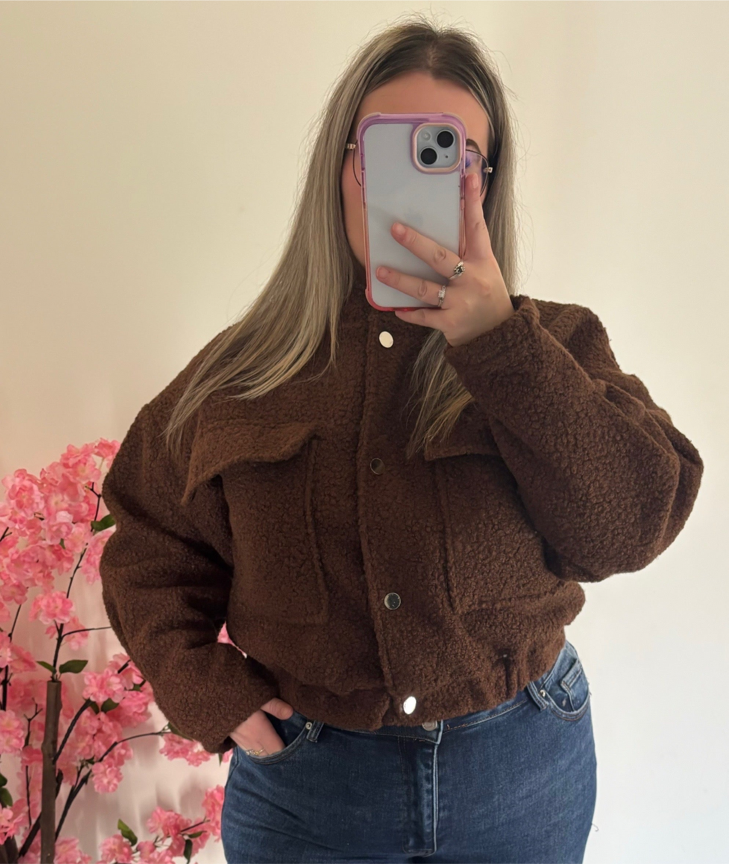 Veste courte chocolat