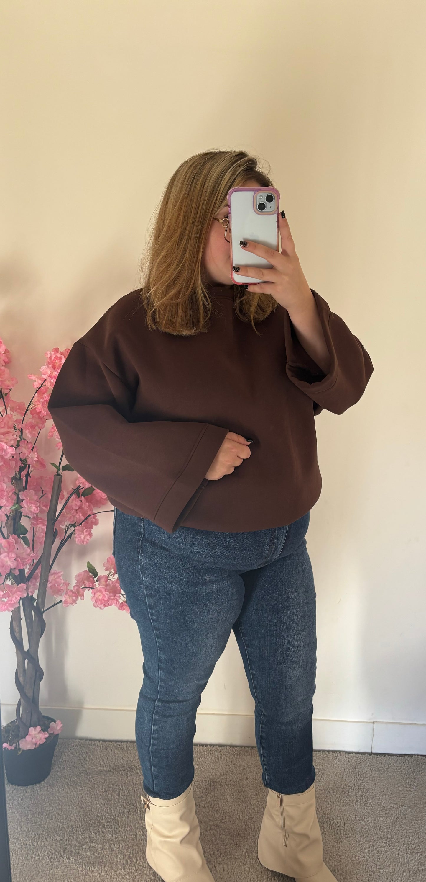 Pull OVERSIZE chocolat