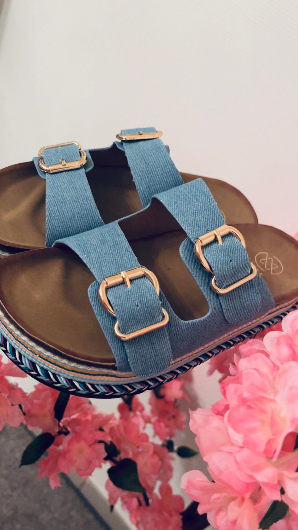 Mules bleu jeans